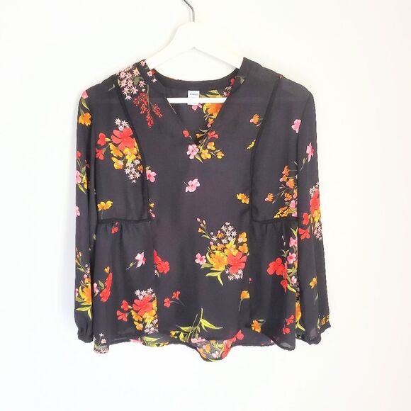 Old Navy Floral Blouse XSP - Picture 1 of 4